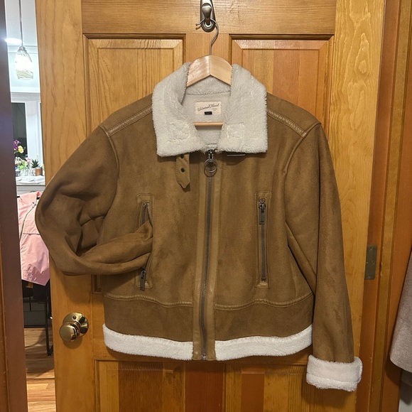 Women’s  Brown Shearling Jacket - Picture 1 of 3